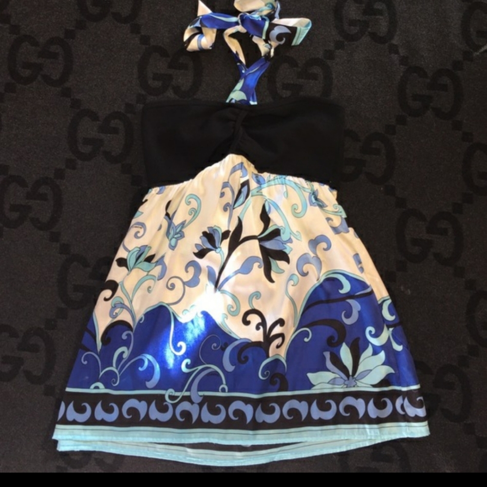 Bebe silk halter top medium